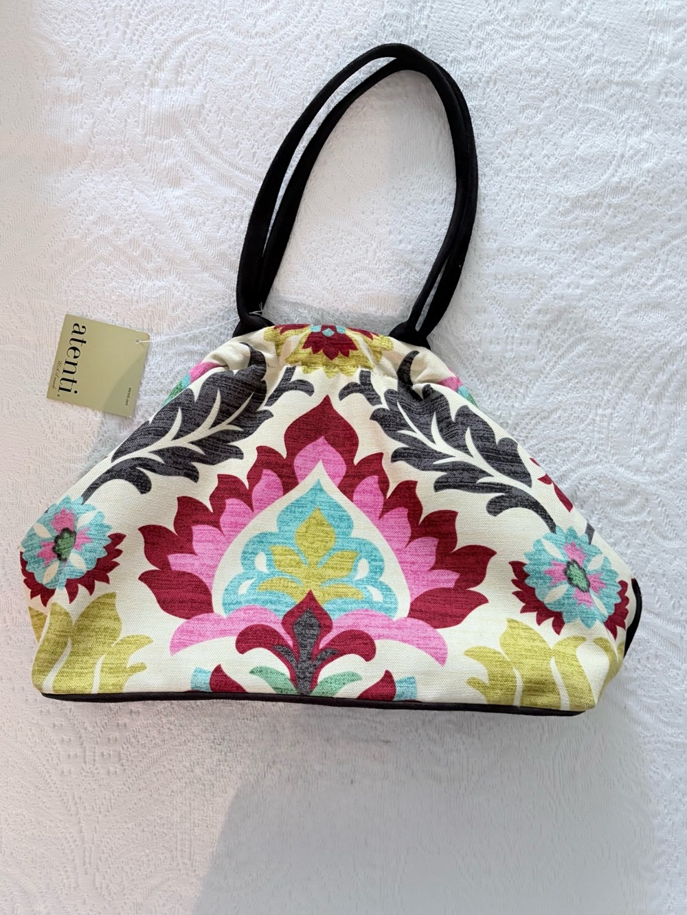 Atenti Betty Bag Santa Maria Suzani Floral Project Handbag NWT